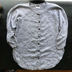 Flax Linen Button Down Top